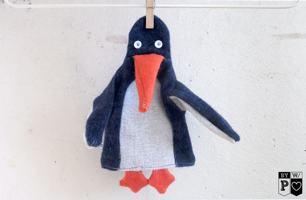 Pinguin Handpuppe
